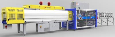 China Dual Channel Heat Automatic Shrink Packaging Machine For Plastic Bottle Wrapping for sale