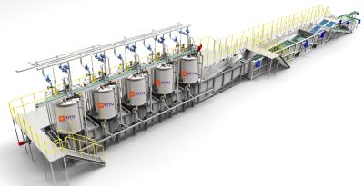 China Vertical Continuous Crateless Canning Sterilization Retort System Automated for sale