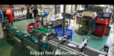 China Custom Bagged Pet Food Packaging Machine Filling Conveying System for sale