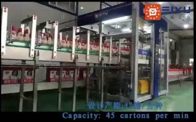 China Coordinate Robotic Case Packing Machine Packer For Bottling Line for sale