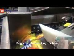 Bagged product packing machine