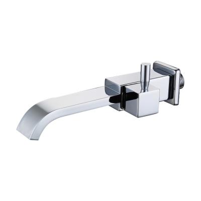 China Factory price OEM bathroom chrome cold water basin metered single hidden faucet water taps wall mounted brass body single faucet for bathroom for sale