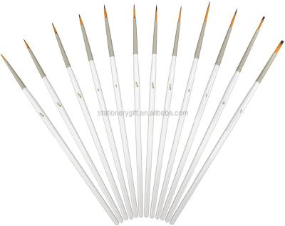 China Nylon Detail Painting Brush Set 12 Miniature Brushes for Art Painting - Acrylic, Watercolor, Oil for sale