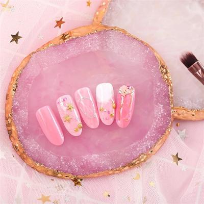 China Nail Tips Rack Display Paint Art Tool Color Mixing Palette Nail Art Painting Gel Palette Manicure Tray Resin Nail Art Palette for sale