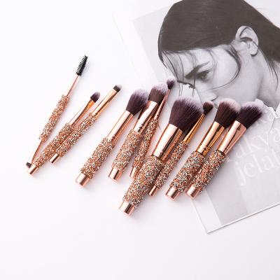 China Angular Blush Good Prices 2021 Clear Handle Makeup Brush Brand Your Own Makeup Brush for sale