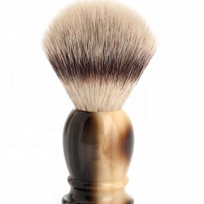 China Shaving Brush High Quality Mix Color Horn To Handle Black Badger Hair Shaving Brush for sale