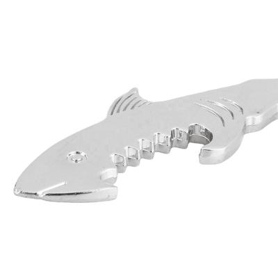 China / New Bottle Opener Shark Shape Shiny Portable Beer Remover Stainless Steel Outdoor Key Chain Accessories for sale