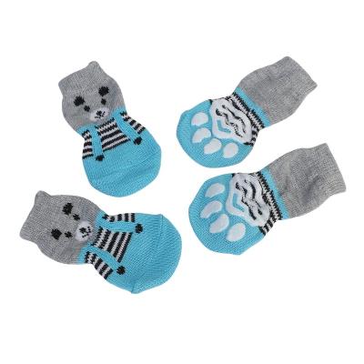 China Cute Anti-Slip Puppy Shoes Knit Boots Cat Shoes Chihuahua Boots For Small Dogs Winter Indoor Wear Slip On Paw Protector BHL6557 for sale