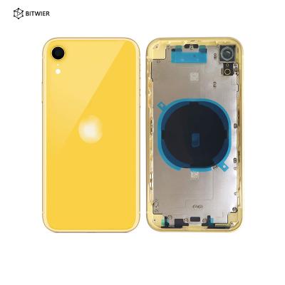 China Full Glass Phone Replacement Bitwier Xr Back Housing For iPhone xr Battery Cover Back Housing for sale