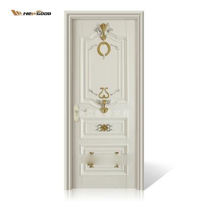 China Modern Modern Interior Steel Classic House Room Design Solid Wood Main Doors for sale