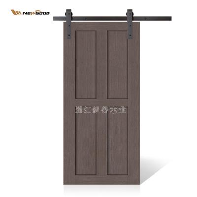 China Newgood Modern Wood Exterior Machine Wood Door Machining And Veneer Door With Smooth Exterior White Door for sale