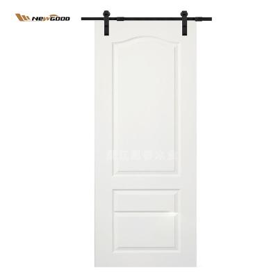 China Modern Newgood Barn Door V Groove MDF Shaker Style Door for sale