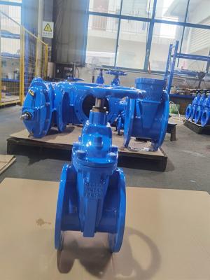 China PN10 Flanged DIN F4 Gate Valve Resilient Seated Valves Ductile Iron for sale