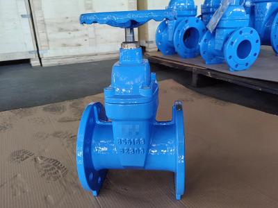 China CI Sluice Sewage BS5163 Gate Valve With BS4504 End Flange for sale