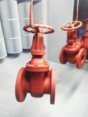 China Hard Seat Material Cast Iron Gate Valve DN50 - DN300 For Gas Te koop