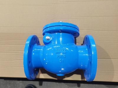 China Swing Cast Iron Check Valve DIN3302-F6 / BS5153 / ANSI B16.10 / JIS B2002 DN50 - DN300/2 -12 for sale