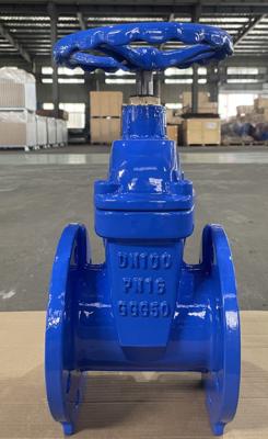 China Resilient Wedge Disc F4 Cast Iron Gate Valve With Flange End Connection Te koop