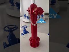 bs750 vertical fire hydrant for fire protection painted red  pn16 pressure iso9001 certified