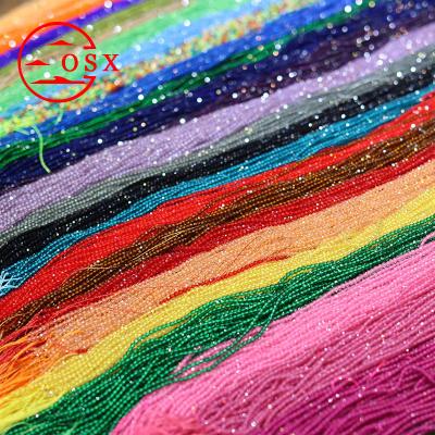 China Jewelry Making Osx Custom Wholesale Fairy African Glass Beads Bulk 2mm 14k Socket Crystal Seed Bracelet Kit Crystal Beads Chain For Decoration for sale