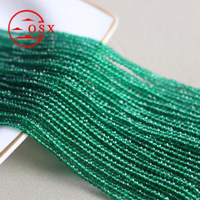 China Jewelry Making Factory Osx Custom Charm Crystal Stone Beads Necklace Boho Crown Cutdana Unique Emerald Green Glass Beads For Jewelry Making for sale