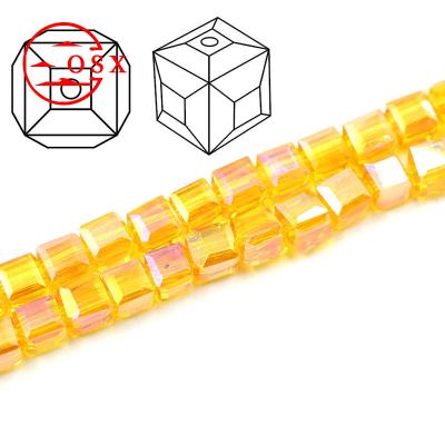 China Jewelry making Crystalglass citrine bead curtains 16mm for doors bacon per kg gold circle glass mirror bead charm road marking for sale