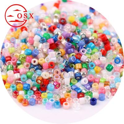 China Colorful Jewelry Beads Factory Stock Wholesale Japan Miyuki Galvanized Stained Glass Supply A Variety Of Color Options Delica Seed Beads 11/0 for sale