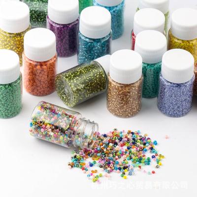 China 3000pcs/bottle Transparent Flatback OSX DIY Czech Crystal Colored Glass Beads Bottled 2mm Sead Seed Glass Beads For DIY Jewelry Making for sale