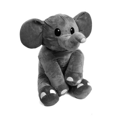 China Lovely Cute Gray Pacification Stuffed Children's Plush Toy Elephant for sale