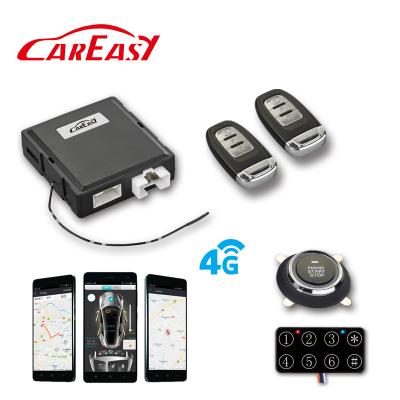 China High Quality PKE Passive Keyless Entry 4G GPS/GSM/GPRS Smartphone APP Car Alarm PKE Push Button Engine Start System for sale