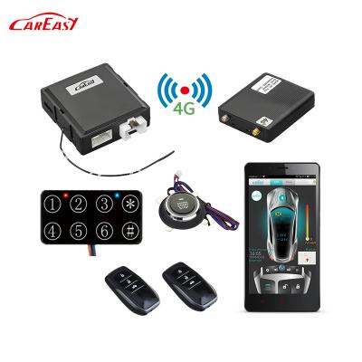 China Passive CarEasy 4G GPS/GSM Car Alarm PKE Entry Push Button Engine Start Stop Keyless PKE Entry Stop System With Remote Engine Start for sale