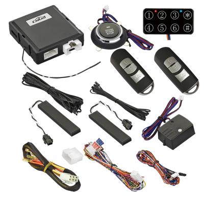 China Passive Keyless Entry PKE Entry System Push Button Engine Start Stop Starter PKE Remote Car Alarm With Remote For Mazda for sale