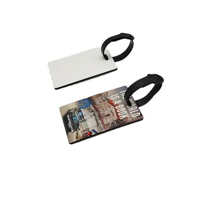 China DYE Sublimation Heat Press Vintage Advertising Wooden Luggage Tag MDF Blanks For Sublimation for sale