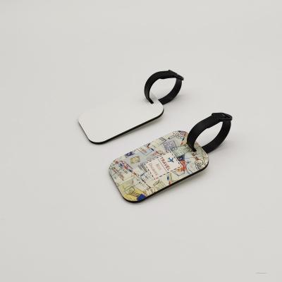 China DYE Sublimation Heat Press Travel Luggage Tag Wood and Baggage ID Labels ID Tag For Bag Suitcase With Custom Sublimation for sale