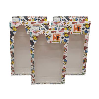 China Handmade New Paper Boxes Toy Color Accessories Clear Custom Paper Window Packaging Box for sale