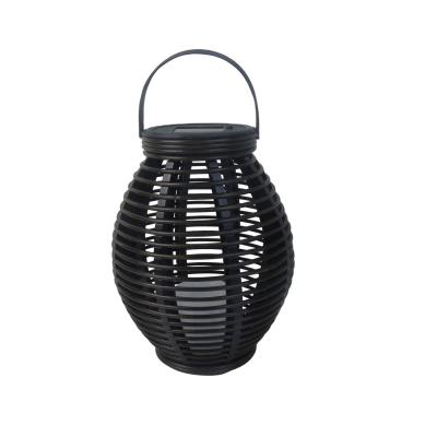 China Garden Sell New Type Well Led Solar Lawn Pathway Rattan Lantern Outdoor Garden Light for sale