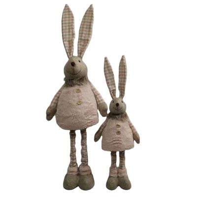 China Modern Economic Custom Design Febric Plush Rabbit Stuffed Bunny Easter Decoration for sale