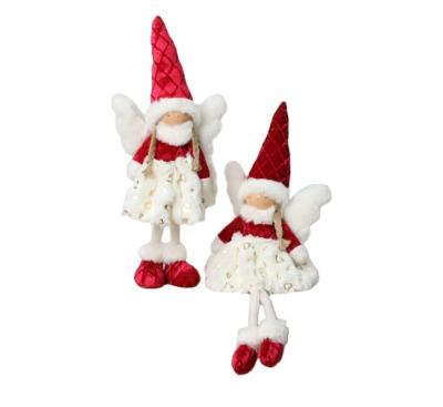 China Pure Fabric Christmas Angel Gifts On A Shelf Elves House Decoration Products With LED Lights for sale