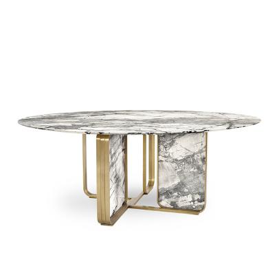 Китай Luxury Furniture Round Dining Tables Marble Top Italian Dinner Table Restaurant Tables продается