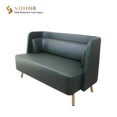 China Edelstahl-Basis Breite des PU-Lederpolsterungs-Restaurant-Stand-Sofas 62cm zu verkaufen