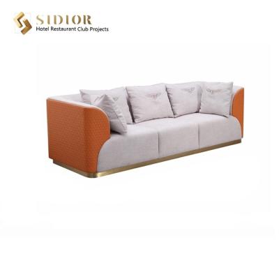 China Modernes Dreisitzer-Gewebe Sofa European Style Sectional Sofas 235cm zu verkaufen