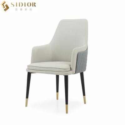 China Amerikaanse Stijl 81cm Hoge Achterfaux-Leer het Dineren Stoelen met Chrome-Benen Te koop