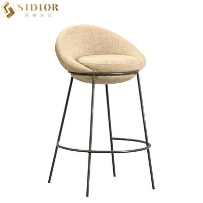 China American Style Counter Height Backless Stools Fabric 93cm Height for sale