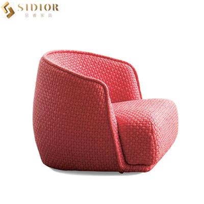 China Hotel Leisure Modern Elegant Chair Fabric Upholstered Armchairs Pantone Color for sale