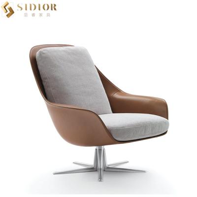 China Leather Upholstered Modern Leisure Chair Home Restaurant Furniture for sale