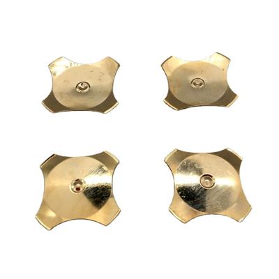 China Mobile phone gold plating diameter 5mm to existing 20mm stock metal 4 legged dome for keypad switch for sale