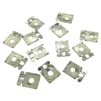 China Nickel plated square size8*8mm metal dome good computer keyboard Huihui solder tactile switch with hole in the middle for car automobile control for sale