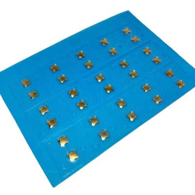 China Mobile Phone OEM China Facfory 10keys to 52keys 4LEG PET White Gold Plated Metal Dome Array Keypad for sale