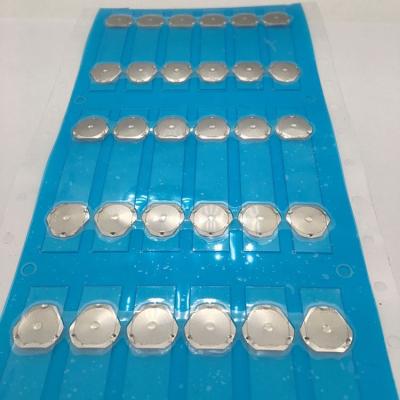 China Row of calculator metal dome sheet, membrane switch button keypad metal dome sheet, metal dome in coil for sale