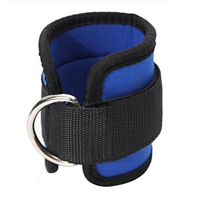 China Adjustable Cable Fitness Machine Women Men Gym Nylon Neoprene Ankle Belt Straps for sale