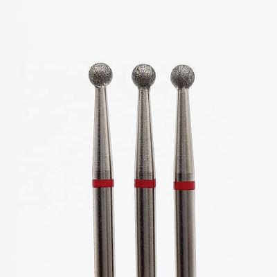 China Popular Ball Nail Diamond Cuticle Drill Clean 2.35mm Nail Drill Bit For Manicure for sale